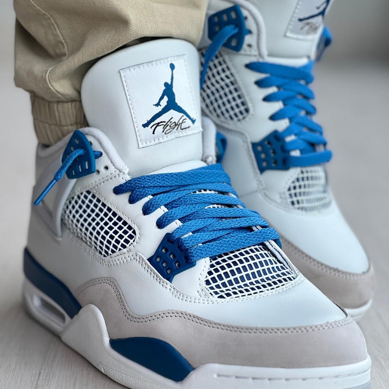 university blue jordan 1 shoe laces