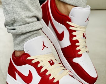 BASICS Flat Thin Laces Cream Air Jordan 1 AJ1 Air Force 1 | Etsy España
