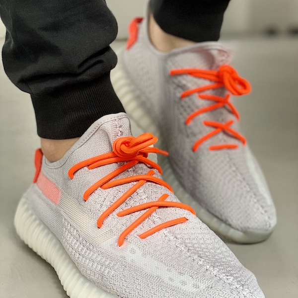 BASICS Rope Laces -  Tail Light Orange Yeezy Boost 350 V2 Yeezy Shoelaces Adidas