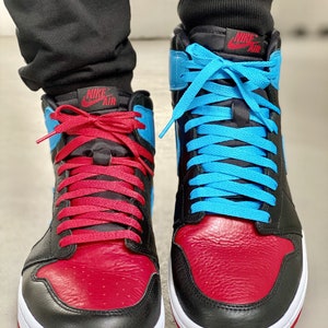 Unc To Chi Laces Basics Flat Thin Laces UNC Blue Air Jordan Air