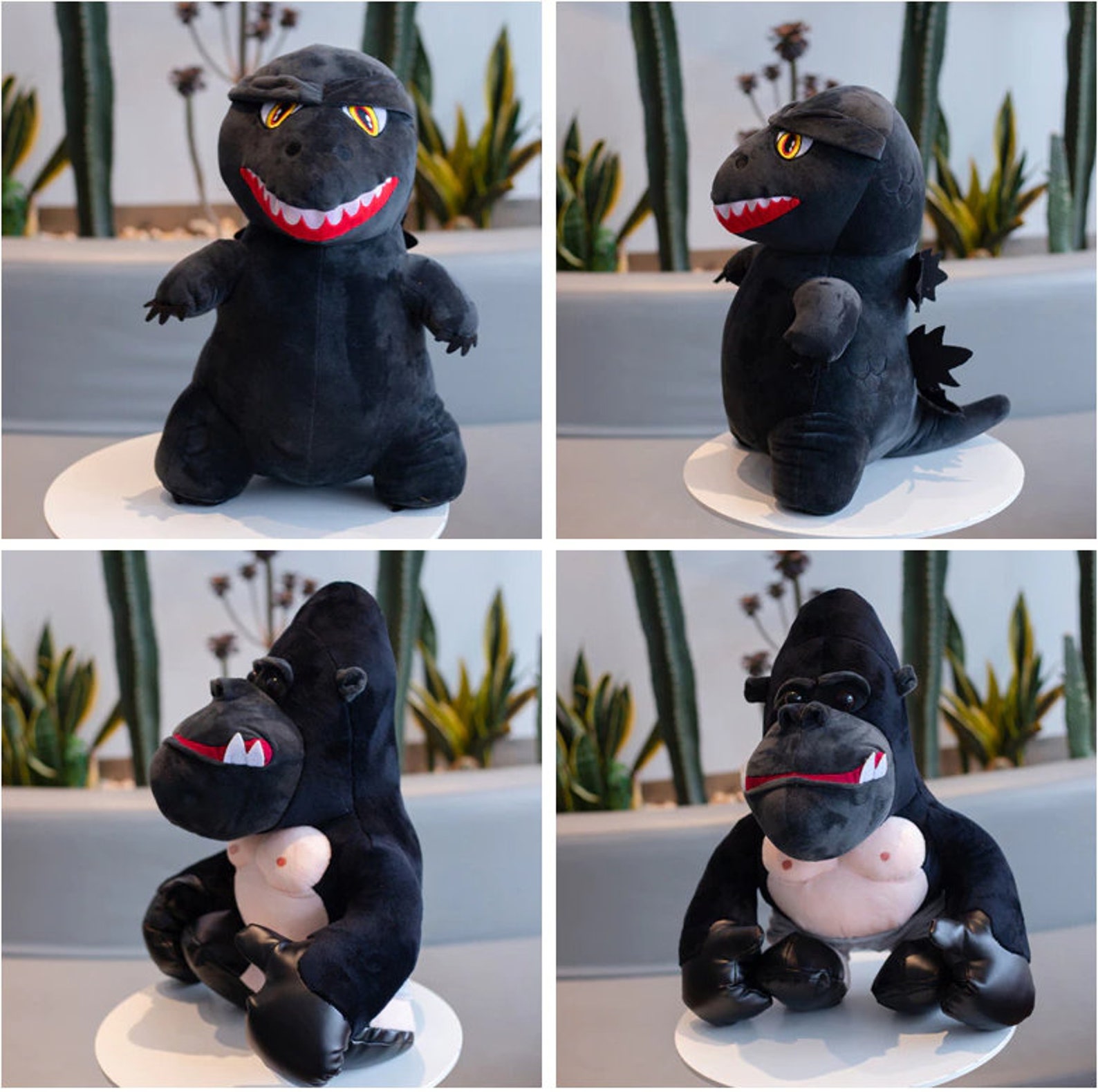 Movie Godzilla VS Kong Plush Toy Stuffed Anime Figure Godzilla Etsy
