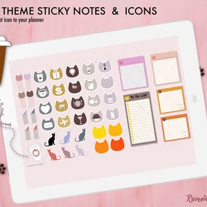 Digital Cats Stickers | Printable as Stickers | Notebook Stickers | Icon Stickers | Cats Lovers