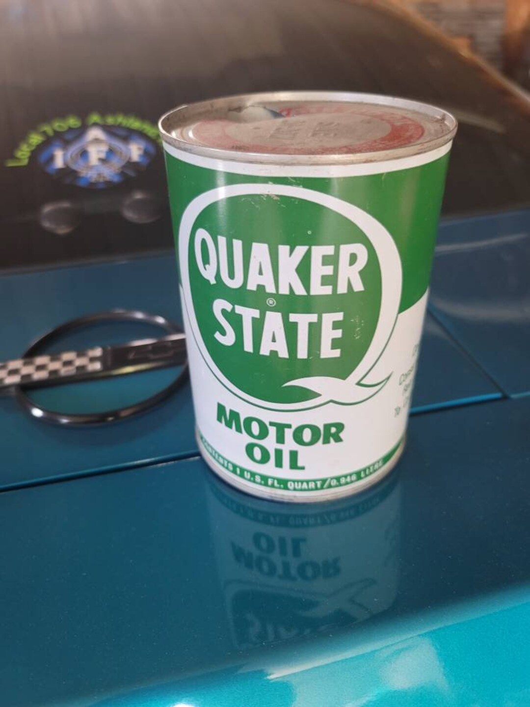 Quaker State Quart Oil Can Etsy