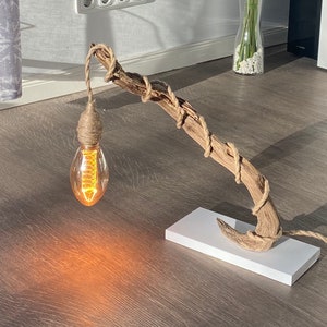 Retro table lamp, country house table lamp