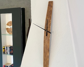 Barrel Stave Wall Clock - Oak Rustic