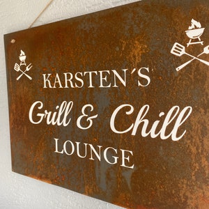 Love & Faith Personalisiertes Grill Schild - Ge Produktbild-Vorschau 11