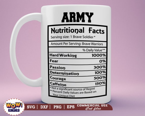 Army Nutritional Facts Svg Dxf Png Nutritional Facts Svg Etsy Army Nutritional Facts Svg Dxf Png Nutritional Facts Svg Etsy