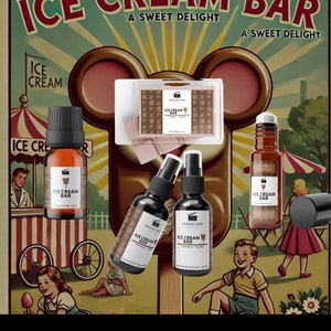 Ice Cream Bar Fragrance Oil - Sweet Treat Scent, Disney Inspired Aroma, Perfect Gift for Foodie Fans
