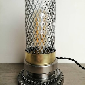 Industrial/steampunk/loft style desk night lamp