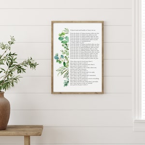 Litany of Humility Print- Catholic Prayer Print - Catholic Home Print - Litany of Humility - Catholic Home Decor - Catholic Print - Prayer