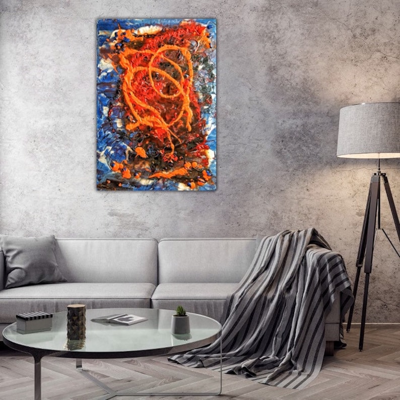 orange-und-blau-moderne-kunst-original-gem-lde-auf-leinwand-abstrakte