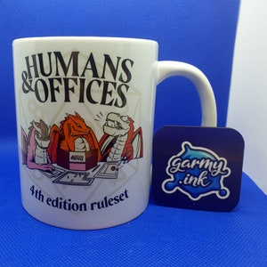 Humans & Offices Dungeons and Dragons Mug Funny DND Mug and Gift image 1