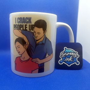 Chiropractor Mug - I Crack People Up Funny Chiropractor Gift