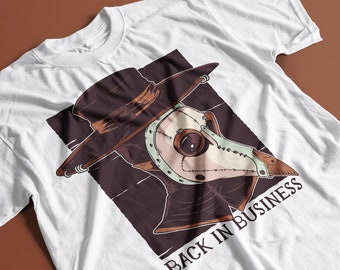 Back in Business Plague Doctor T-Shirt | Funny COVID-19 Shirt