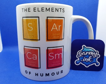 De elementen van humor - Sarcasme Mok Grappige Sarcastische Gift