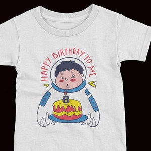 Personalised Astronaut Kid&#39;s Birthday T-Shirt