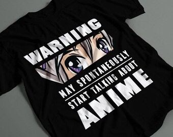 Advertencia: Puede empezar a hablar de Anime Camiseta para Adultos