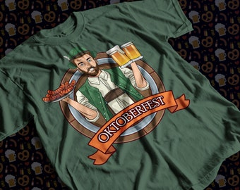 Oktoberfest Beer & Sausage T-Shirt | Munich | Celebrate Oktoberfest