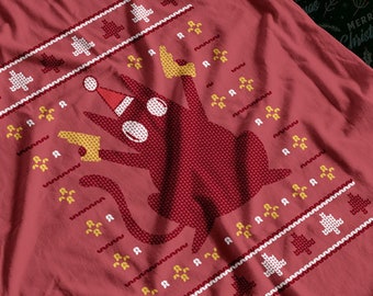 Pew Pew Madafakas Cat camiseta de Navidad / camisa divertida meme
