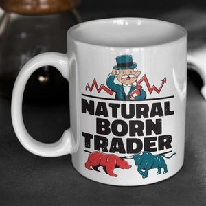 Caneca de criptografia / ações do comerciante nato natural