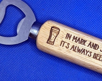 Personalised Wooden Bottle Opener