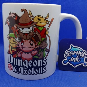 Dungeons and Axolotls DND Mug | Alternative DND Gift