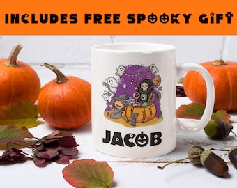 Personalisierte Kinder Halloween-Becher | Trick oder Behandeln | KOSTENLOSE Halloween Behandeln!