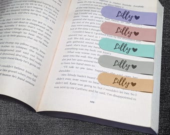 Personalised Magnetic Bookmark – Custom Name Gift | Handmade Bookmark for Book Lovers, Teachers, Students | Unique Stationery Accessory