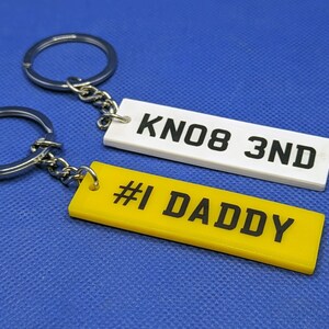 Personalised Number Plate Keyrings | Funny Car Lover Gift