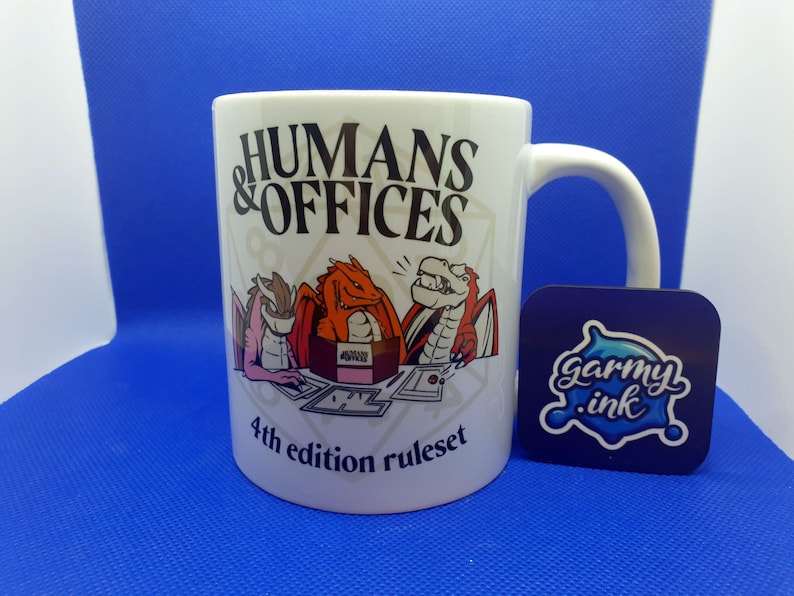 Humans & Offices Dungeons and Dragons Mug Funny DND Mug and Gift image 1