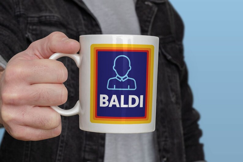 Baldi Mug | Funny Bald Gift | Gifts for Bald Men - Etsy