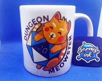 ダンジョン ニャースター マグカップ | おもしろいダンジョンズ＆ドラゴンズ 猫好きへのギフト