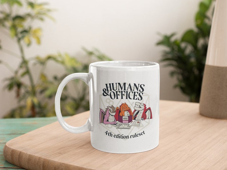 Humans & Offices Dungeons and Dragons Mug Funny DND Mug and Gift image 3