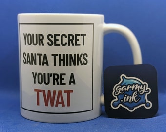 Personalised Insulting Secret Santa Mug | Funny Personal Secret Santa Gift