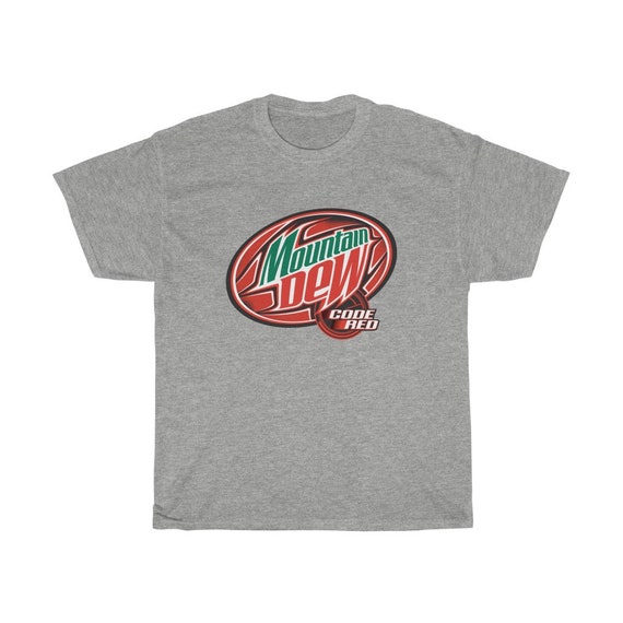 Mountain Dew Code Red Soda Drink T Shirt Etsy