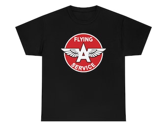 Flying A Service Gas Pump Sign Oil Service Garage T-Shirt