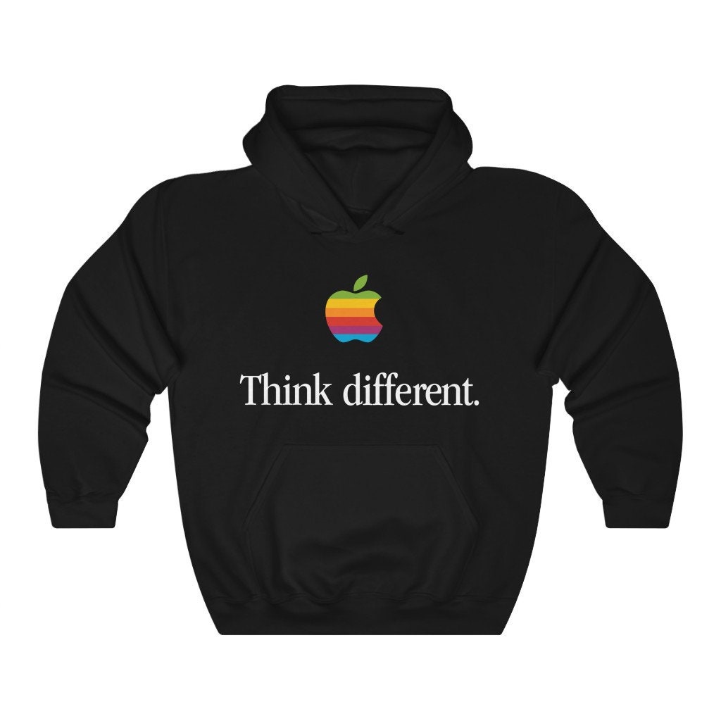 Think Different Apple Computer Hoodie Sweatshirt - Etsy
