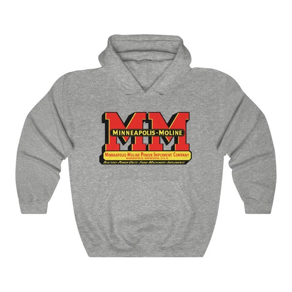 Minneapolis Moline Modern Machinery Tractor Collector Hoodie