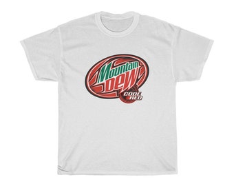 Mountain Dew Code Red Soda Drink T Shirt Etsy