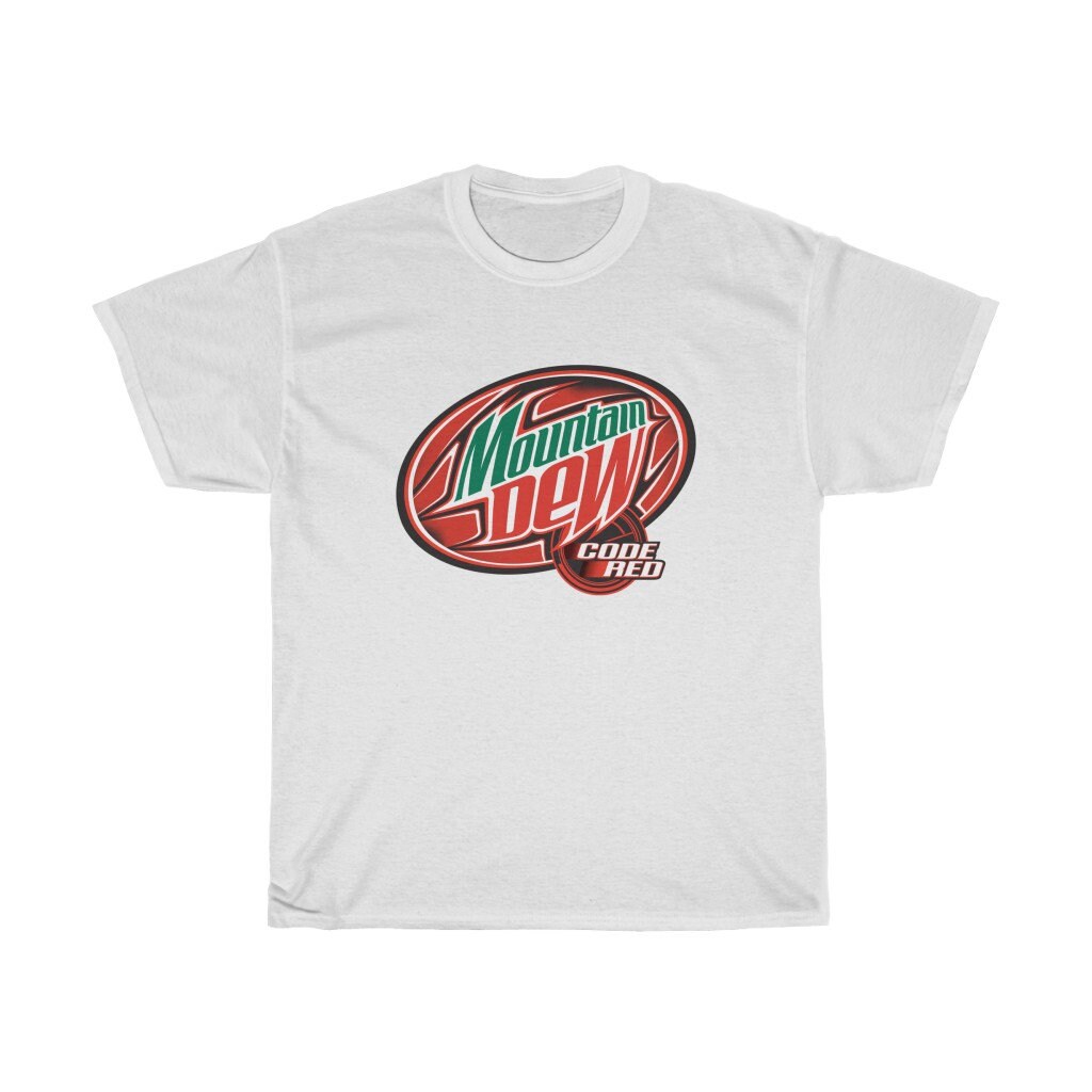 Mountain Dew Code Red Soda Drink T Shirt Etsy Mountain Dew Code Red Soda Drink T Shirt Etsy