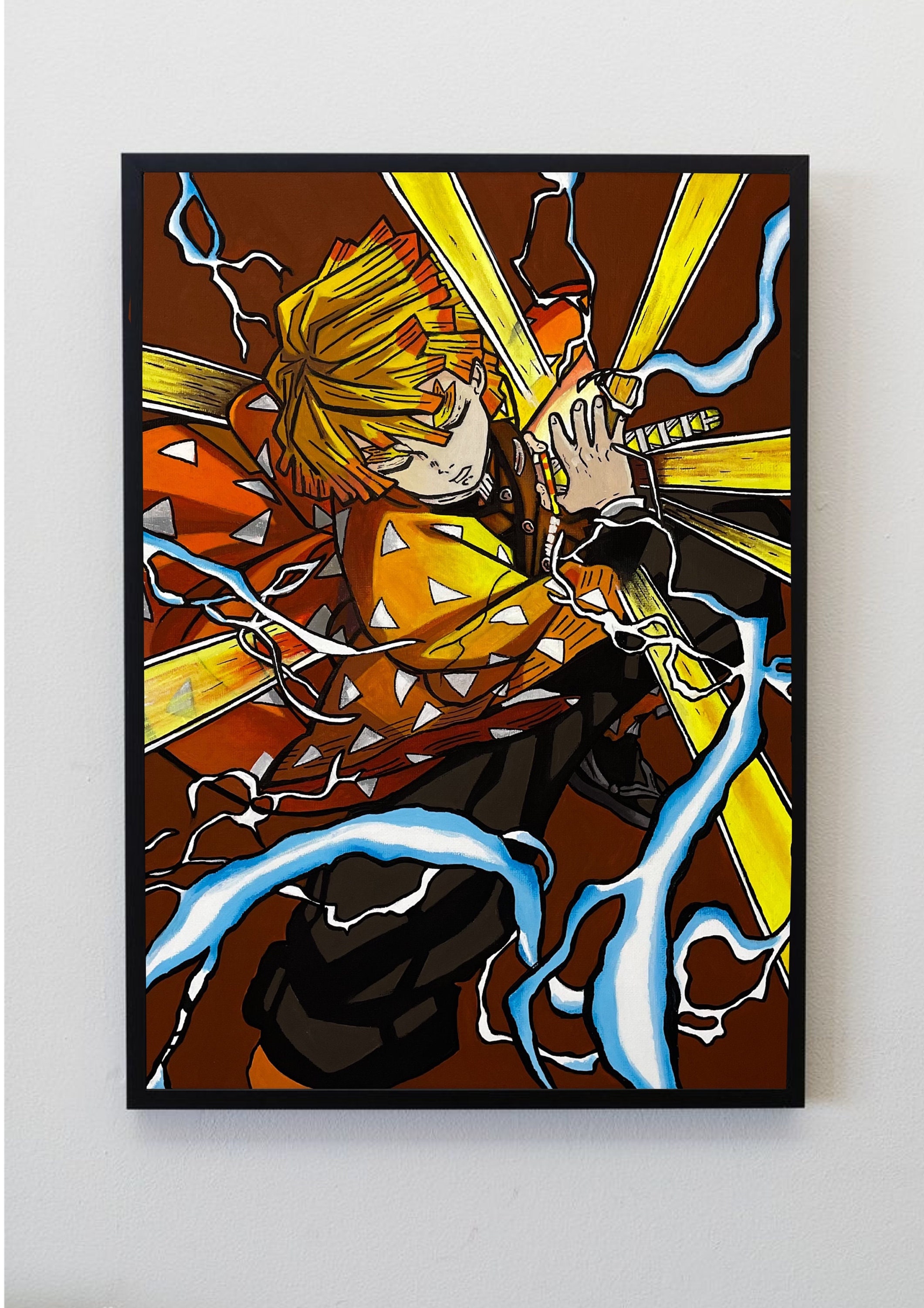 Zenitsu Agatsuma  Anime canvas painting, Anime drawings, Anime character  drawing