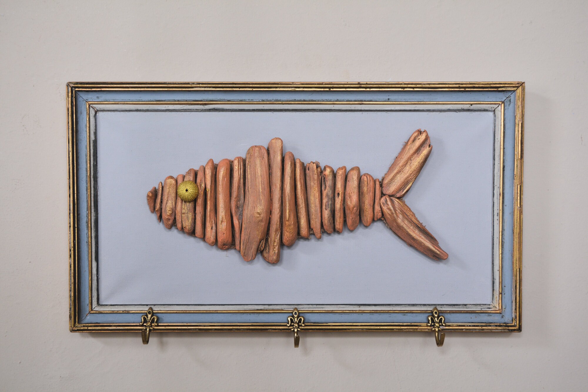 Driftwood Hanging Rack Driftwood Fish Wall Hanging Rustic Etsy