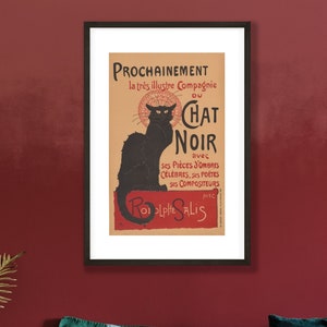 Le Chat Noir Vintage Wall Decor Poster
