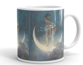 Spring Scattering Stars Art Mug, Edwin Blashfield. Ideal Tea Coffee Gift Mug