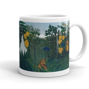 Henri Rousseau Art Mug &#39;The Repast of the Lion&#39;. Ideal Tea/Coffee Gift Mug.