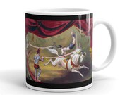 Vintage Circus Painting Mug, Ideal Tea Coffee Gift Mug