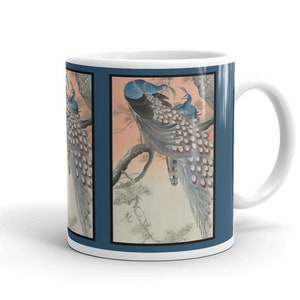 Ohara Koson Mug &#39;Peacocks on a branch&#39; Ideal Coffee/Tea Gift Mug