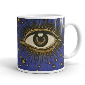 All Seeing Eye von Franz Von Stuck Becher, idealer Tee / Kaffee Geschenkbecher