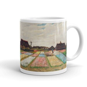 Van Gogh Flower Beds in Holland (1883) Art Mug. Great Tea/Coffee Gift Mug