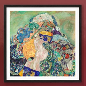 Gustav Klimt Baby 1917. Wall Decor Art Poster